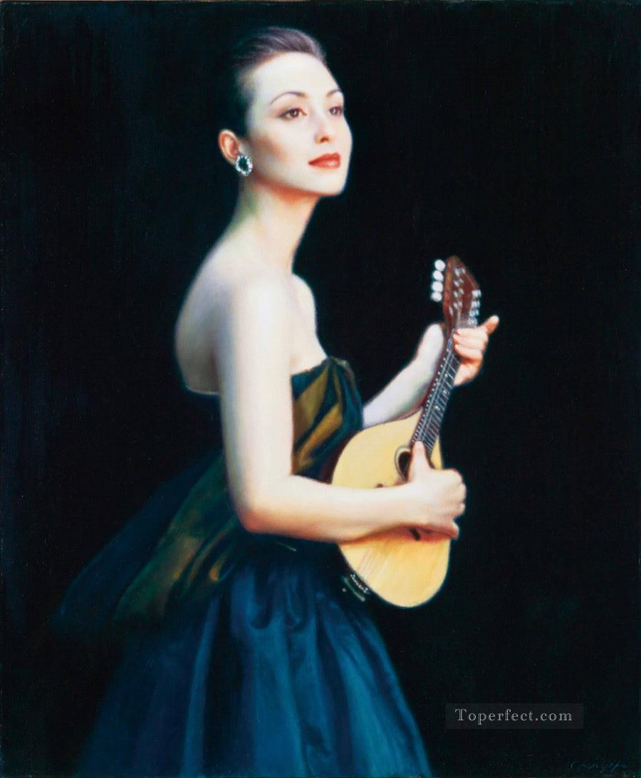 Female Performers Chinese Chen Yifei Oil Paintings